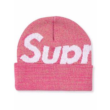 Supreme Big Logo Beanie Šeširi Roze | HR479NB