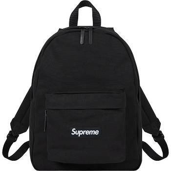 Supreme Canvas Backpack Torbe Crne | HR425VD