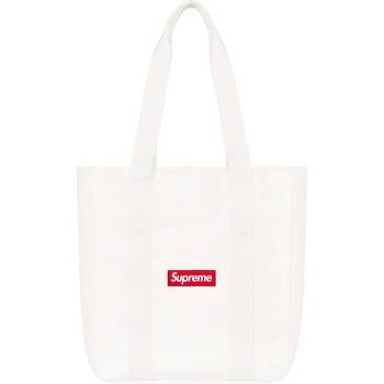 Supreme Canvas Tote Torbe Bijele | HR423XF